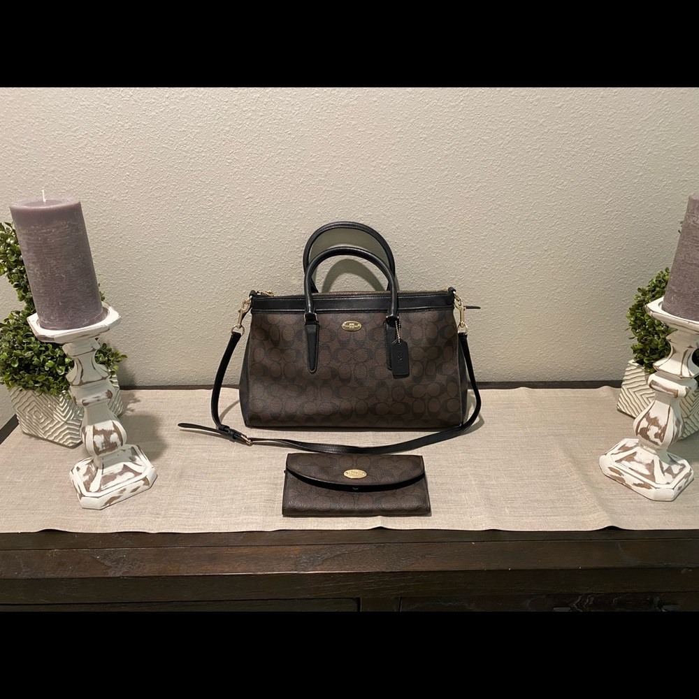 Signature Coach Purse and Wallet